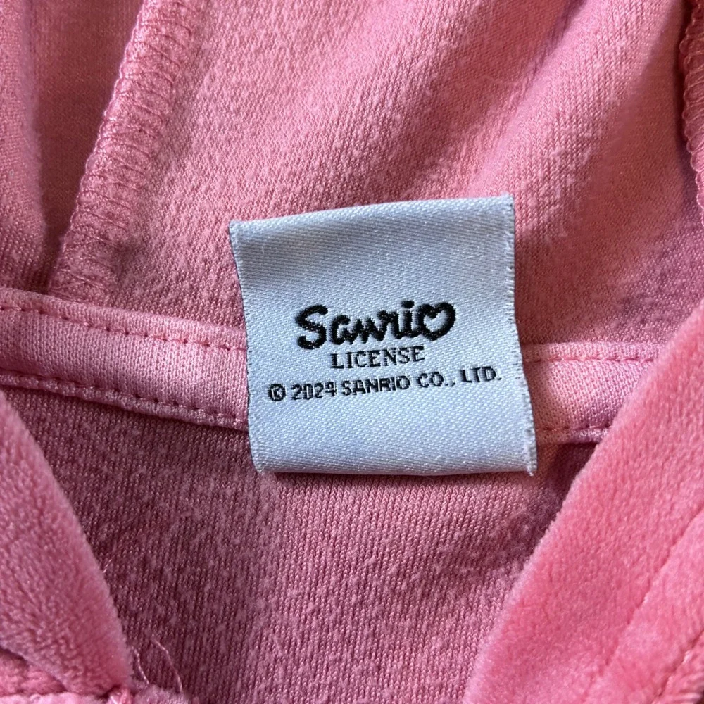 Hello‎ Kitty Sanrio Pink Velour Track Suit Hoodie & Pants Set Kids 5-6Yrs